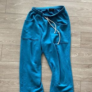 Big Bud Press Cropped Rolled Cuff Terry Sweatpants